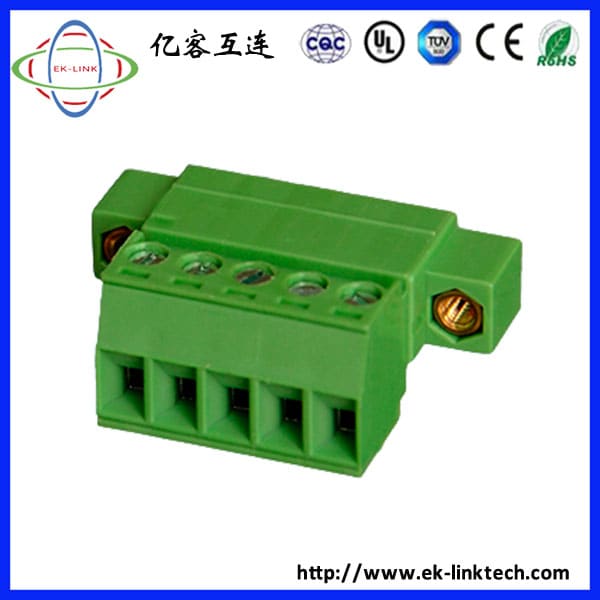 F72-1-3.81 with flange screw nut Head For Pluggable Terminal Blocks connector
