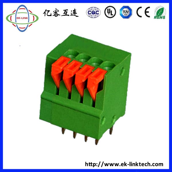 F50-01-2.54 Pitch 2.54mm Screwless/Spring clamp PCB terminal blocks