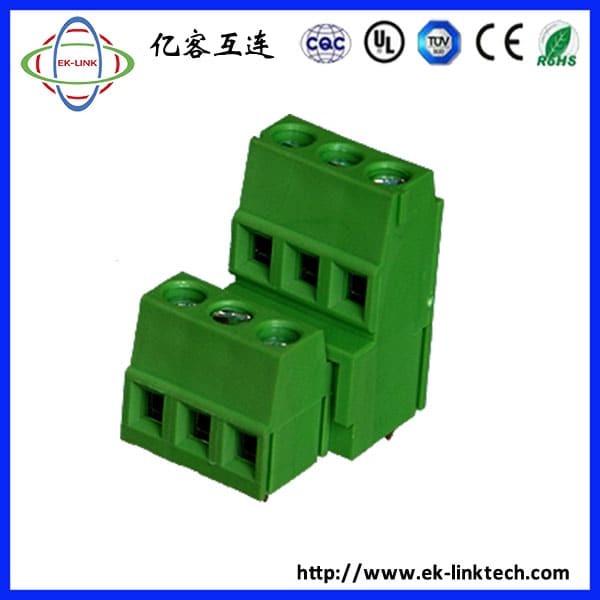 F35-6-5.0 Pitch5.0mm PCB Rising Clamp Terminal Blocks